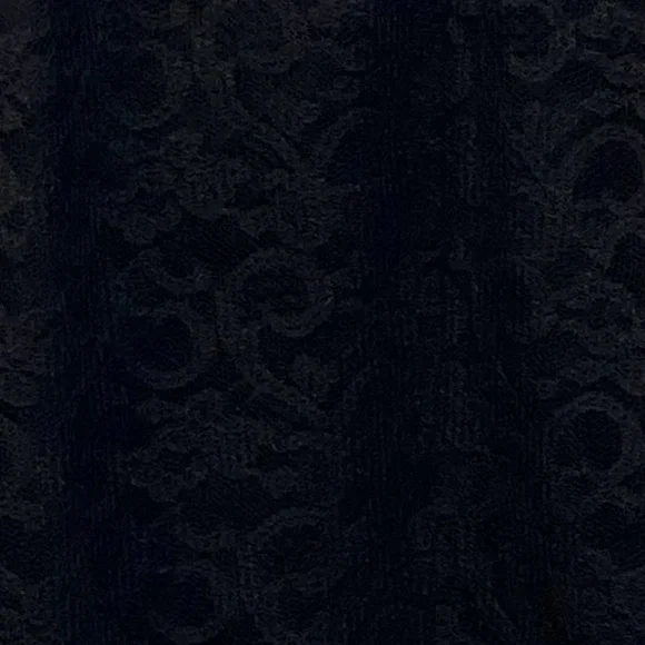 Vintage Address Maggy Elegant Black Lace Dress-Size 14 - Picture 4 of 6